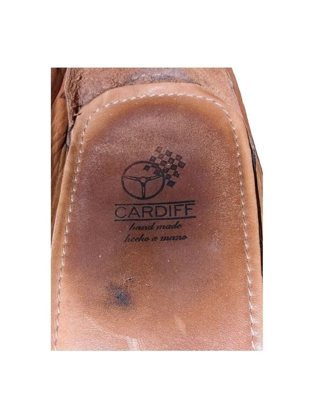 Cardiff Black Handmade Portuguese leather driving shoes Size 12.5 Comfort Luxe